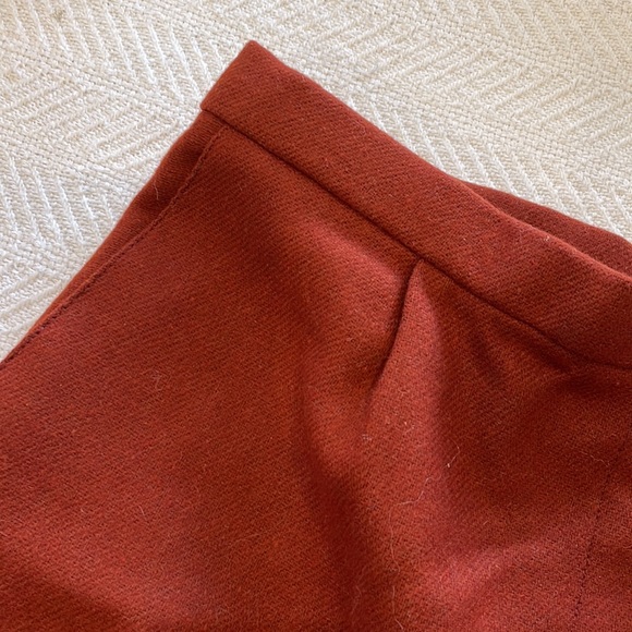 Wool rust color dress pants vintage hand sewn - Picture 3 of 3